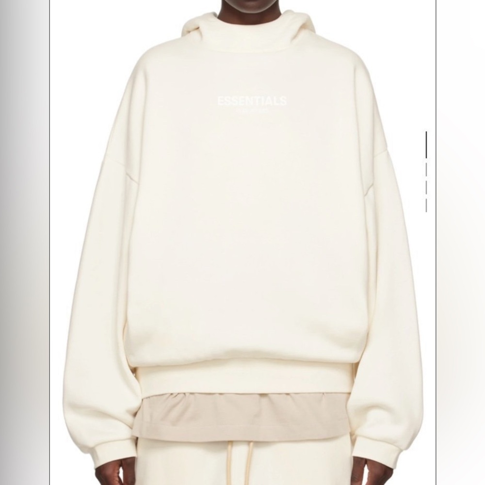 NWT Essentials Fear of God White Cream Hoodie Sweater